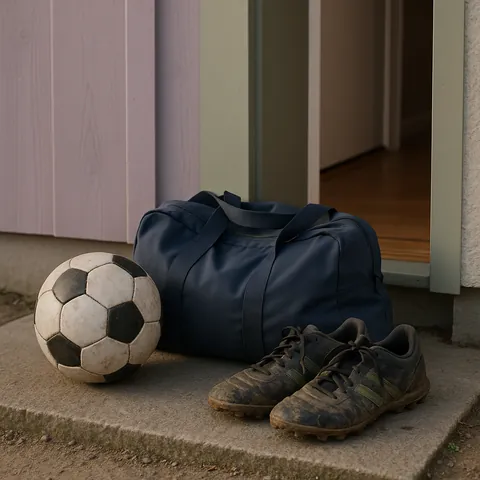 Football and a training bag